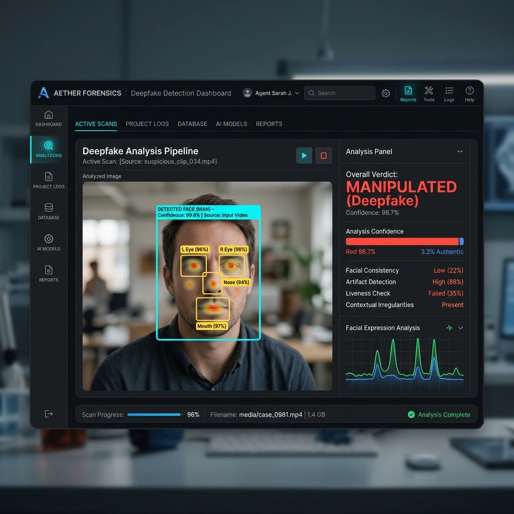 AetherGuard Deepfake Detection Interface