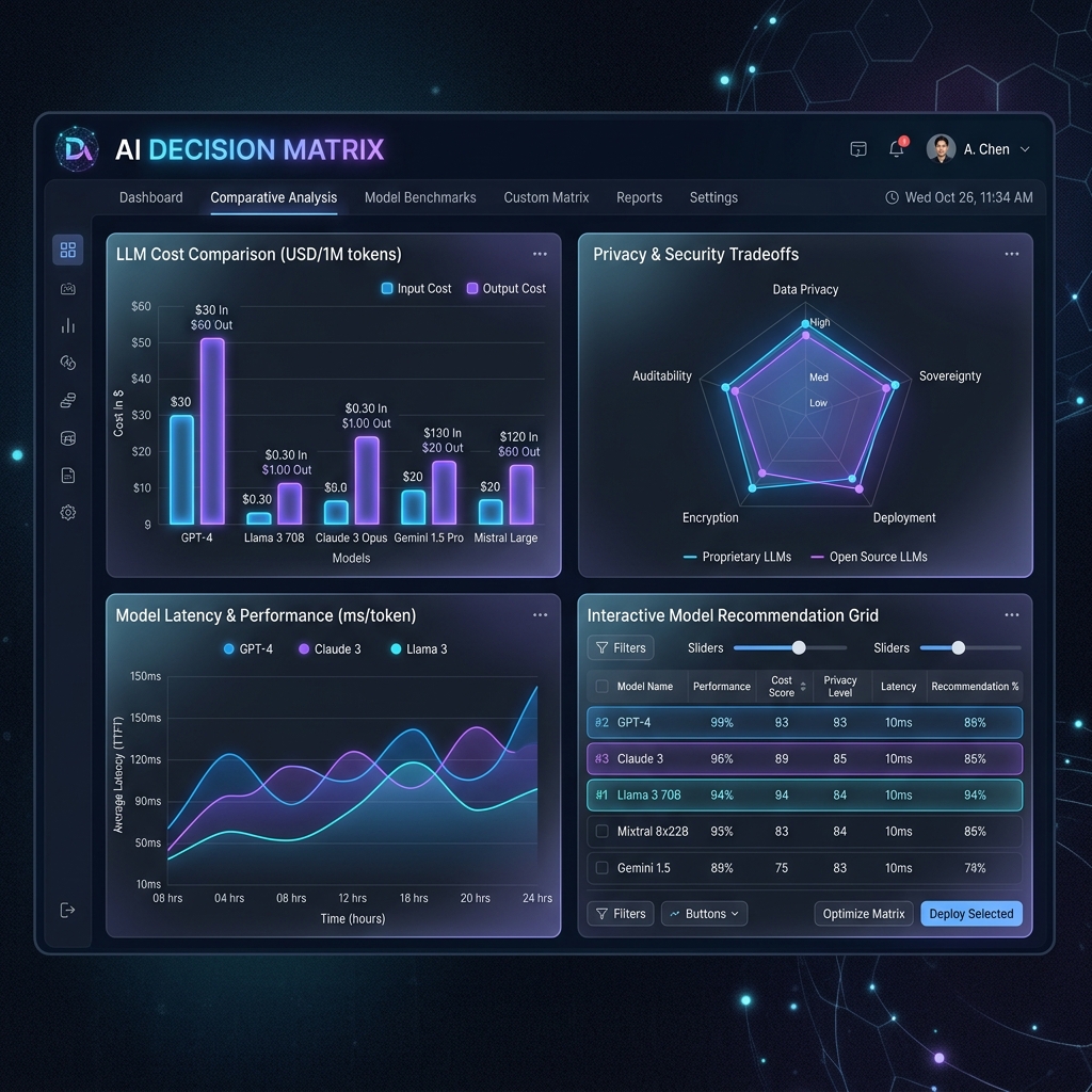 AI Decision Matrix Interface