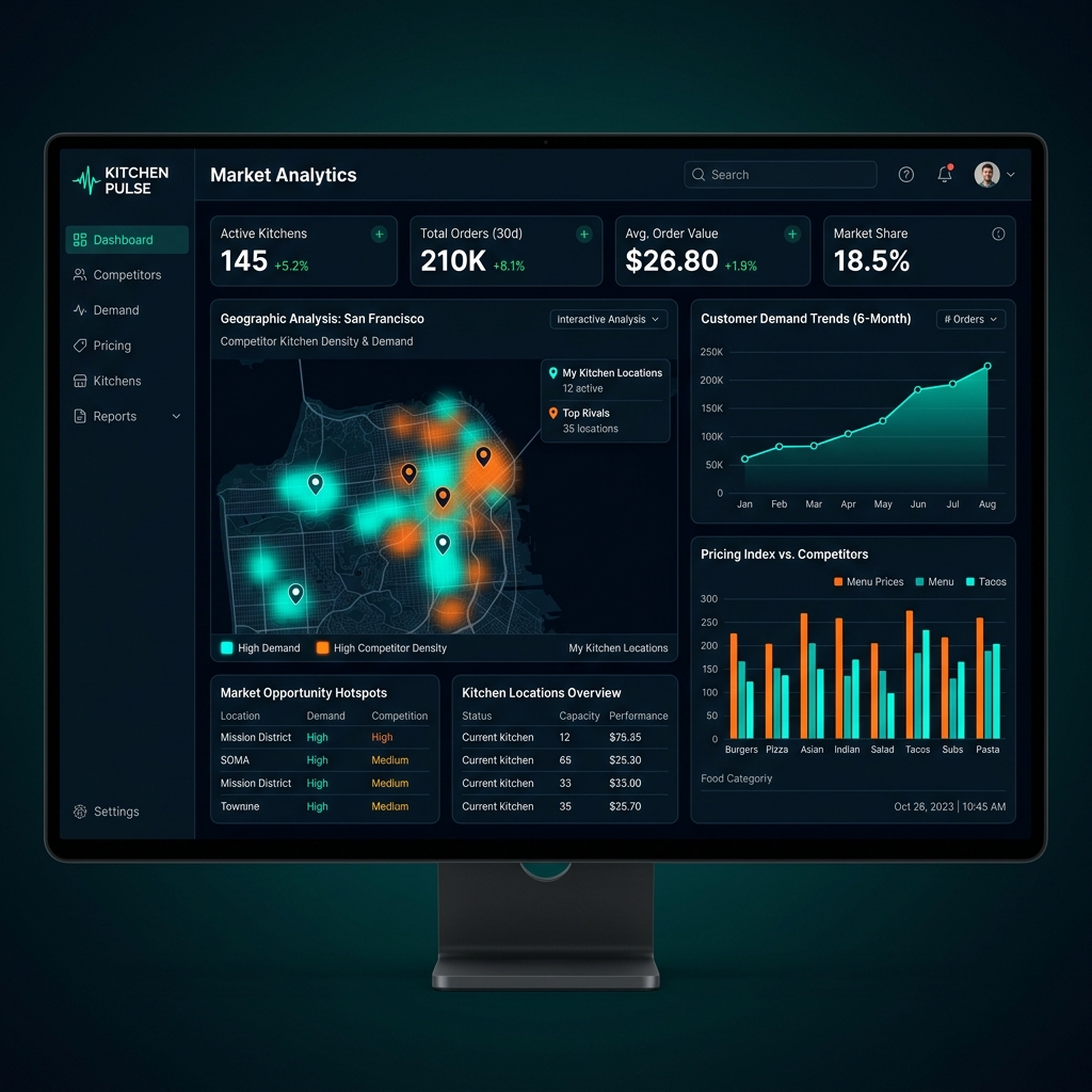 Cloud Kitchen Market Intelligence Interface
