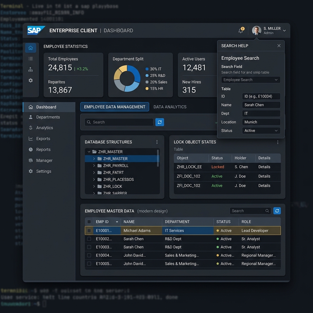 SAP ABAP Employee Management System Interface